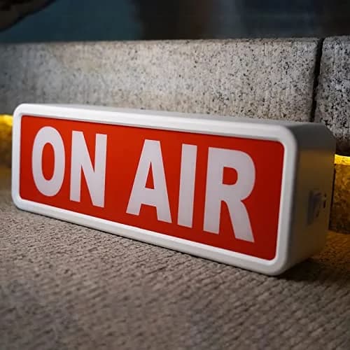 DMKYDM ON AIR LED Sign Light, Studio Decorative Illuminated Sign with On/Off Switch | 25 cm (9.84 inches) Wide thumbnail 6