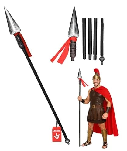 Nicky Bigs Novelties Spartan Warrior Spear, 1.5m | Costume Prop for Adults thumbnail 1