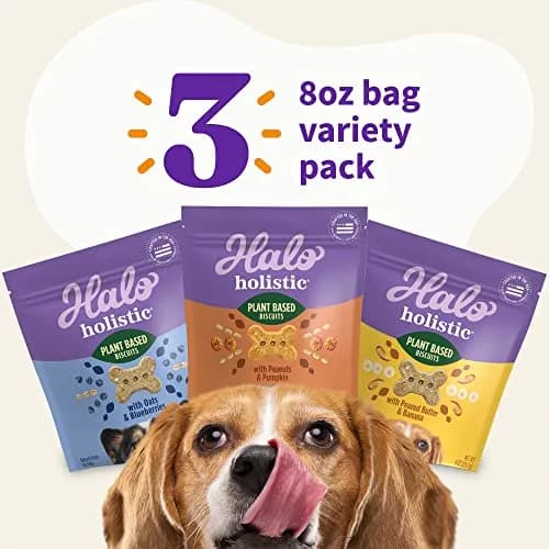Halo Plant-Based Dog Treats Variety Pack 8 oz | Crunchy, Vegan & All-Natural Dog Snacks thumbnail 4