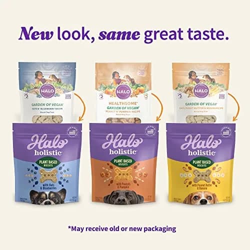 Halo Plant-Based Dog Treats Variety Pack 8 oz | Crunchy, Vegan & All-Natural Dog Snacks thumbnail 2