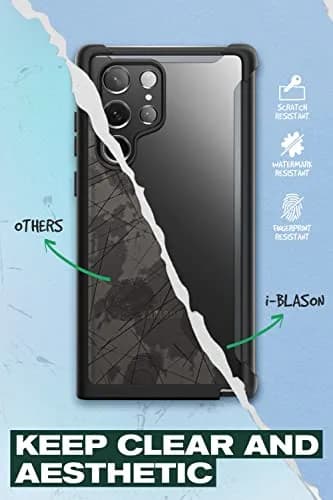 i-Blason Transparent Case for Samsung Galaxy S22 Ultra 6.8 Inch | Shock-Absorbing TPU Bumper Cover thumbnail 5