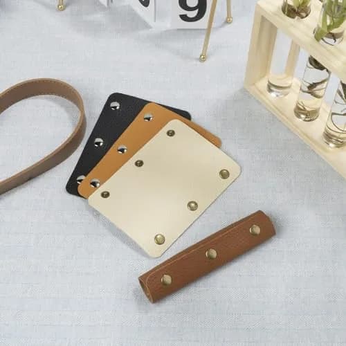 IUAQDP Leather Handle Wrap Cover for Luggage & Bags Light Brown | Protect & Decorate thumbnail 7