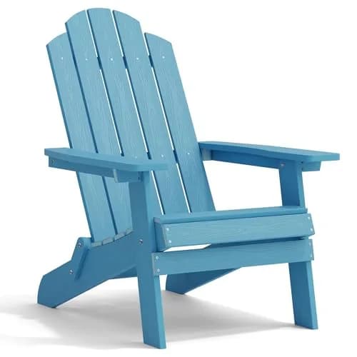 MXIMU Folding Adirondack Chair for Outdoor, Easy to Assemble & Comfortable thumbnail 1