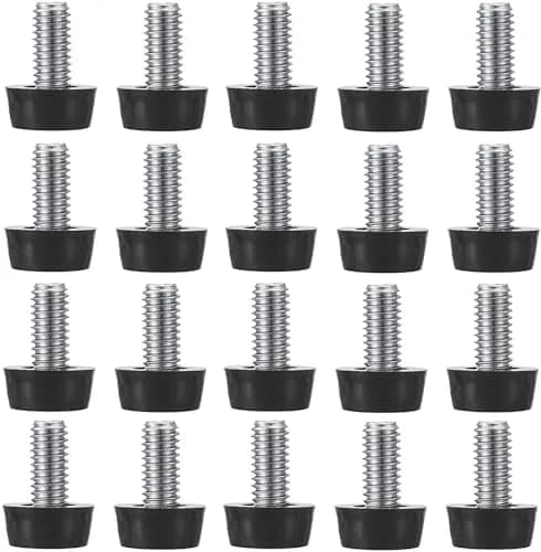 EZALOR M8 Thread Furniture Levelers 20 pcs | Adjustable Stainless Steel Screws for Light Duty Furniture thumbnail 1