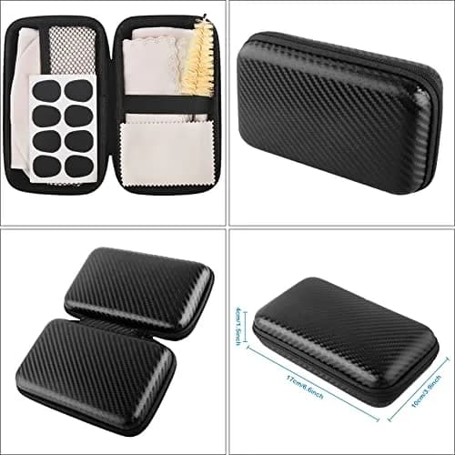 Eison Saxophone Cleaning Kit with Case for Alto, Tenor, Clarinet, Flute, Trumpet - 8PCS Mouthpiece Cushions & Microfiber Cloths (Beige) thumbnail 2
