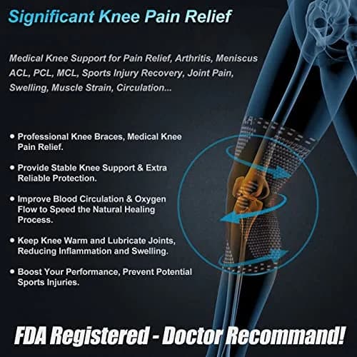 NEENCA Professional Knee Brace for Pain Relief | Medical Support with Patella Pad & Stabilizers, FSA/HSA Approved thumbnail 4