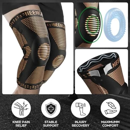 NEENCA Professional Knee Brace for Pain Relief | Medical Support with Patella Pad & Stabilizers, FSA/HSA Approved thumbnail 3