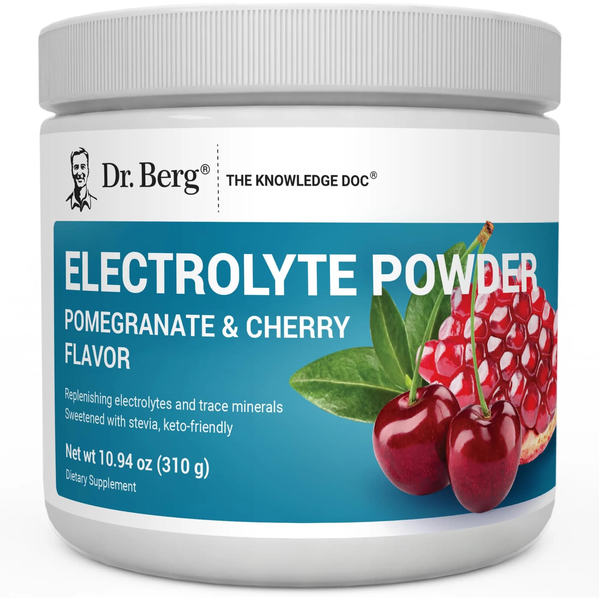 Dr. Berg Nutritionals Keto Electrolyte Powder 11.04 oz (313 g) | Zero Sugar Hydration Drink Supplement