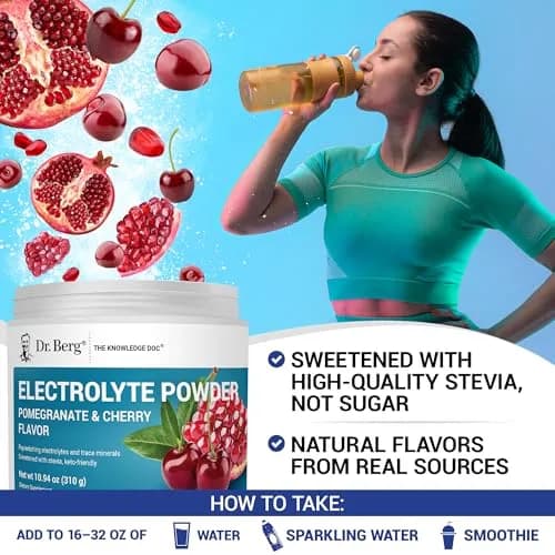 Dr. Berg Nutritionals Keto Electrolyte Powder 11.04 oz (313 g) | Zero Sugar Hydration Drink Supplement thumbnail 6