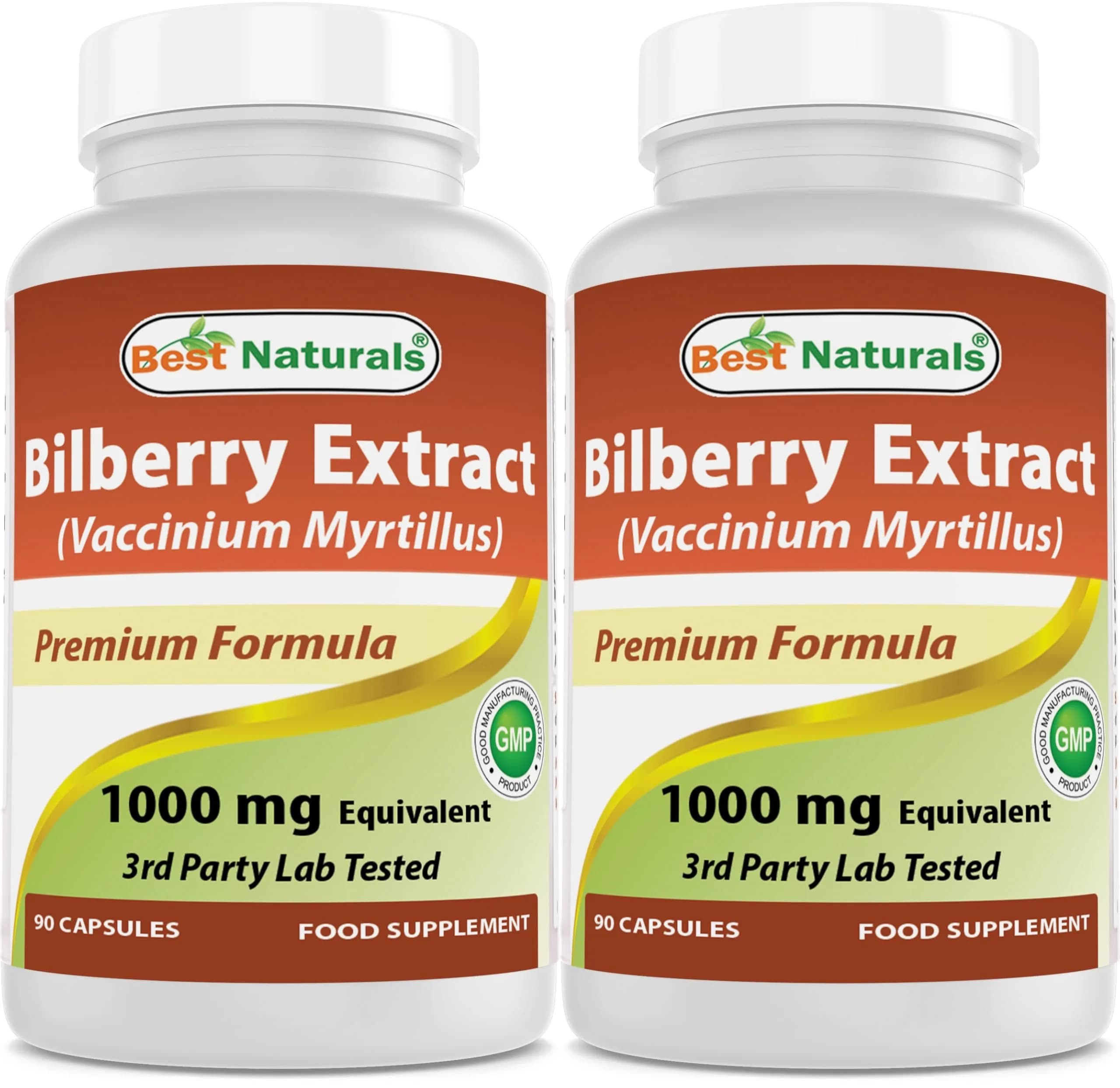 Best Naturals Bilberry 1000 Mg 90 Capsules | Supports Eye & Circulatory Health