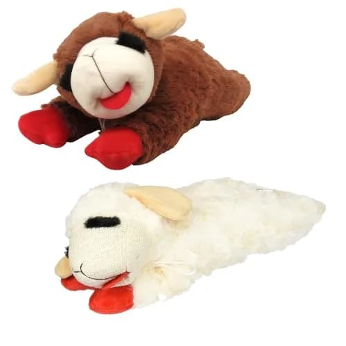 HDP Lambchop Plush Dog Toy Set of 2 | Soft Squeaker Toys for Medium Dogs thumbnail 1
