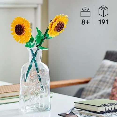 LEGO Sunflowers Building Toy 40524 - 191 Pieces | Artificial Flowers for Home Decor thumbnail 2
