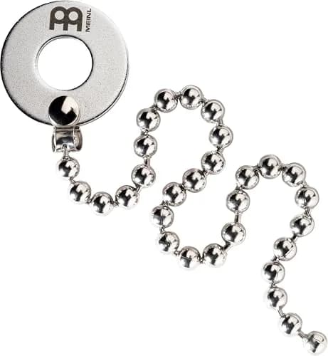 Meinl Percussion Heavy Cymbal Bacon Sizzler — 10.5" Stainless Steel Chain, No-Drill Rivet Sound thumbnail 1