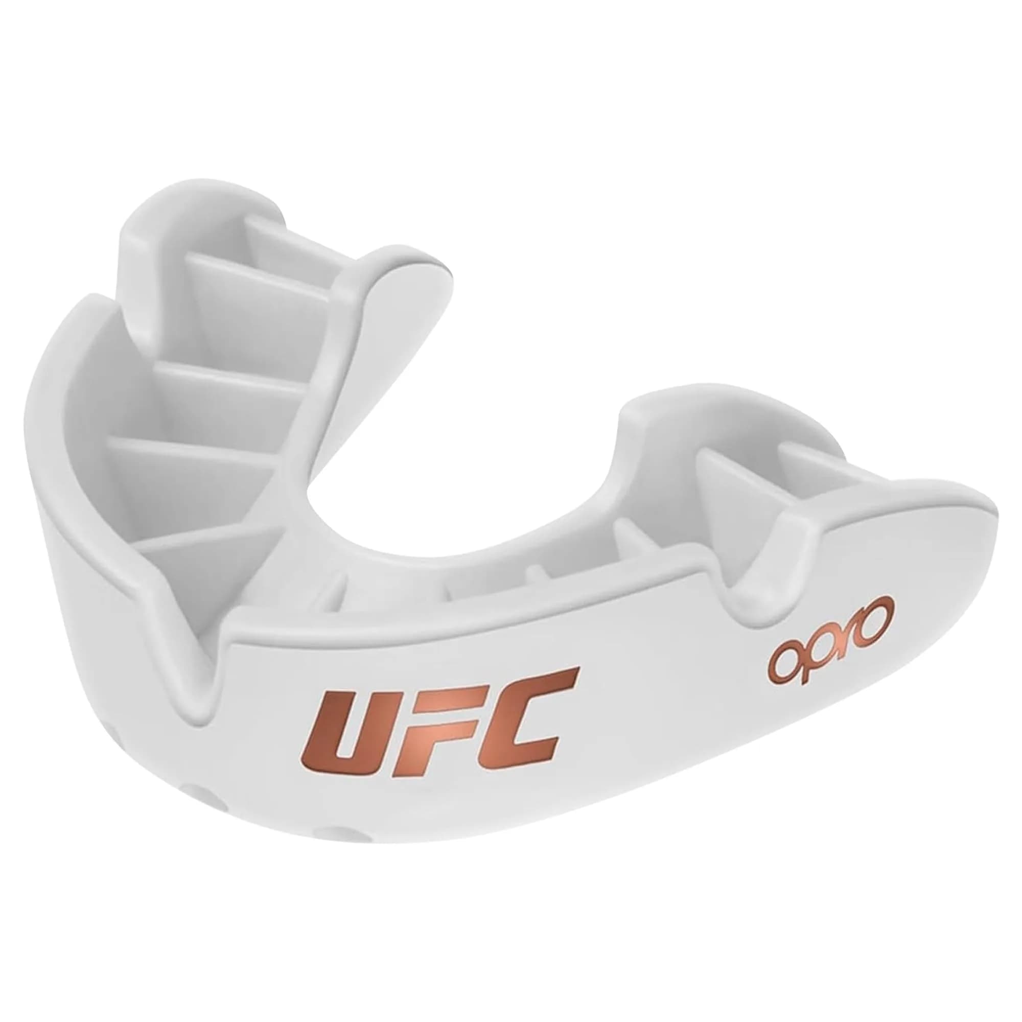 OPRO Bronze Level UFC Moldable Mouth Guard Essential Fit (White) 1 Unit | Custom Fit for Impact Sports - main product image