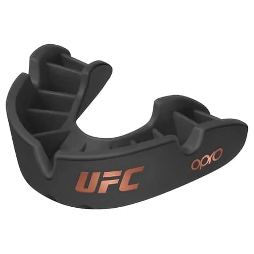 OPRO Bronze Level UFC Black Adult Moldable Mouth Guard for Impact Sports thumbnail 1