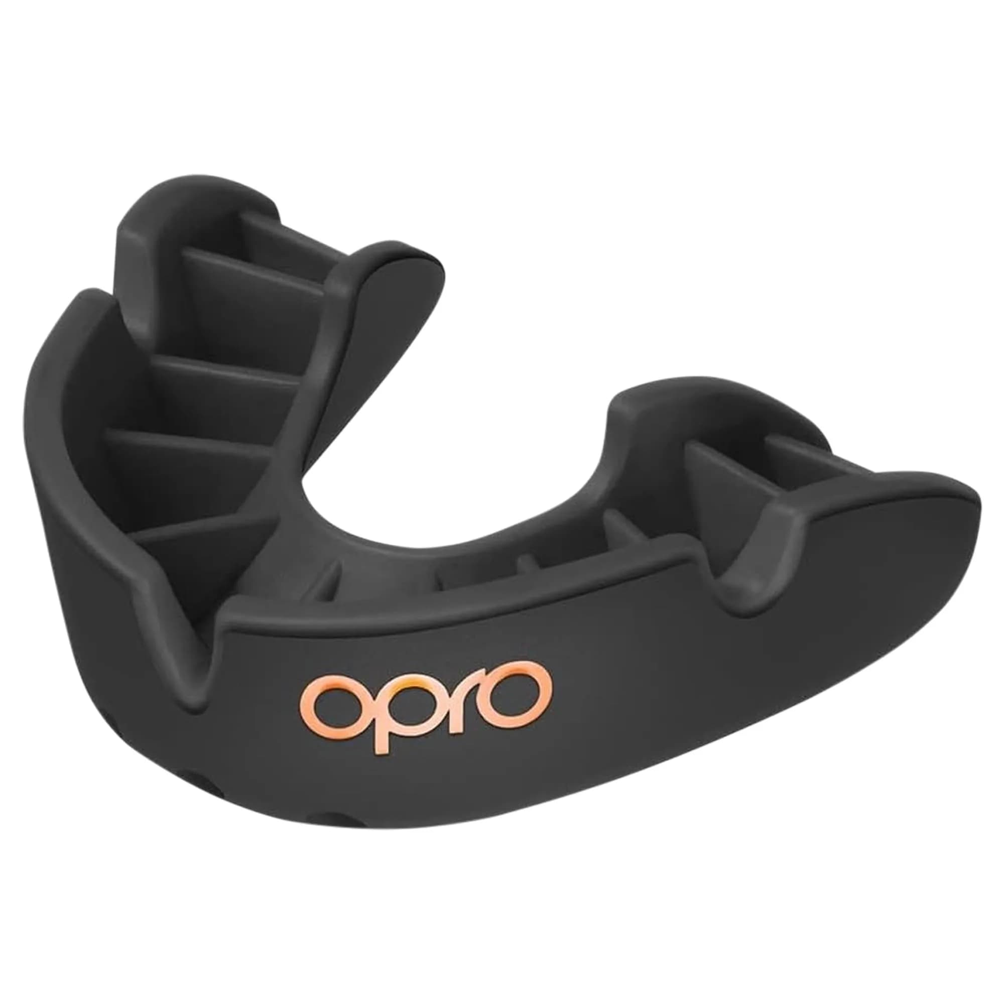 OPRO Bronze Level Youth Moldable Mouth Guard - Essential Fit, Black