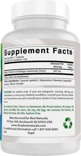 Best Naturals Black Cohosh 540 Mg thumbnail 6