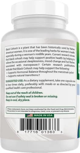 Best Naturals Black Cohosh 540 Mg thumbnail 7