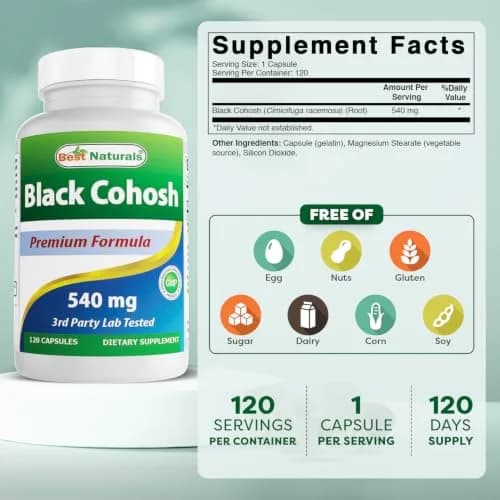 Best Naturals Black Cohosh 540 Mg thumbnail 2