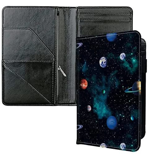 JANENFNA Server Books for Waitress with 7 Large Pockets | Waterproof PU Leather Organizer for Food Service (70-120c) thumbnail 1