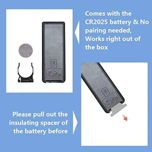 Geesio Remote Control for Bose Soundbar 300 | Infrared & App Pairing, Black thumbnail 3