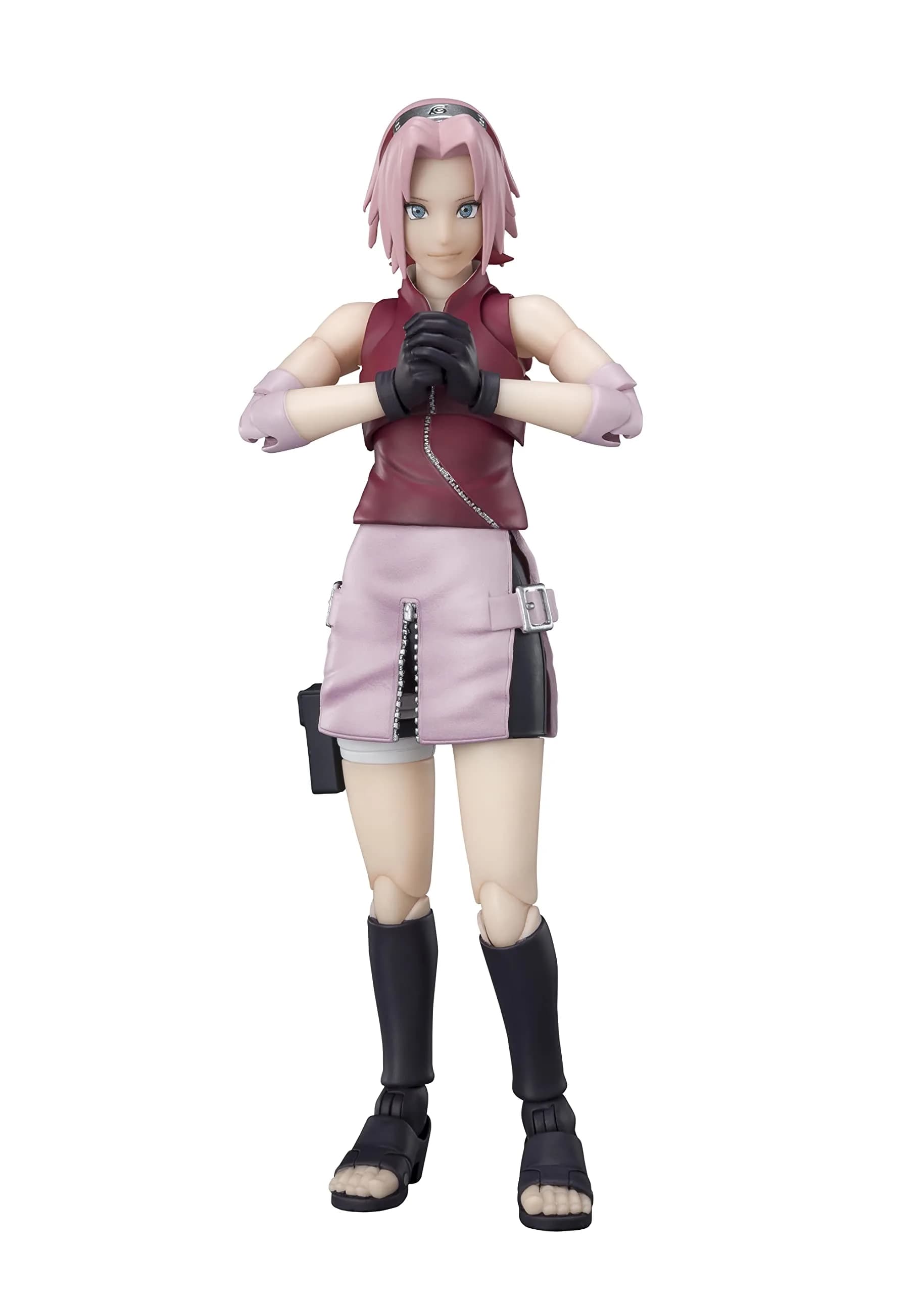 TAMASHII NATIONS Naruto Shippuden Naruto Uzumaki Action Figure 14 cm (5.5") | Authentic USA Import — Sakura Haruno