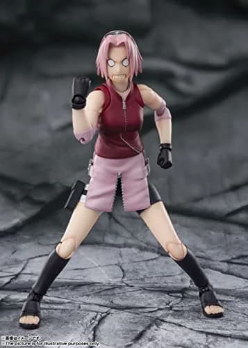 TAMASHII NATIONS Naruto Shippuden Sakura Haruno Action Figure 15cm (5.9in) | Inheritor of Tsunade's Indominable Will thumbnail 4