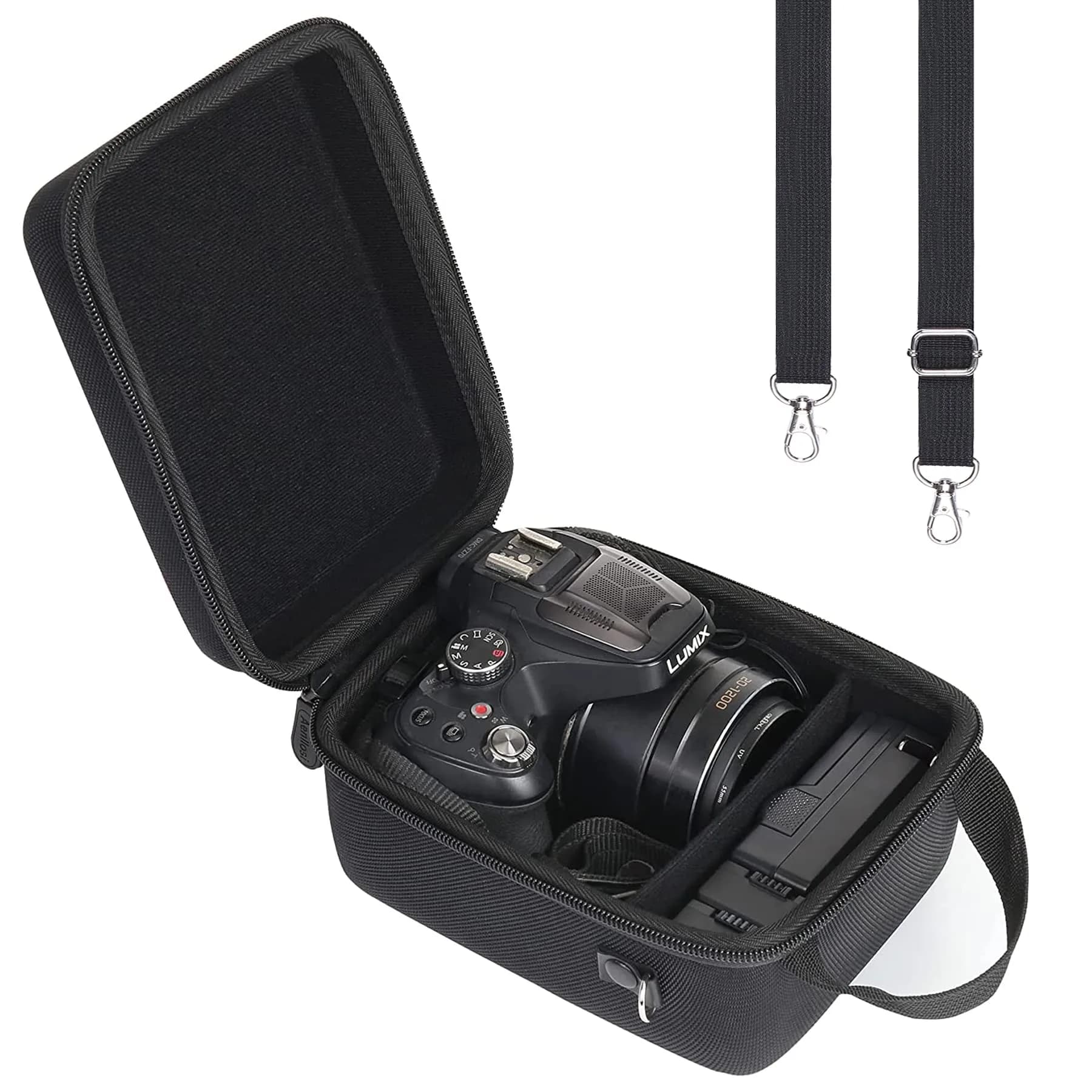 Aenllosi Hard Camera Case for Panasonic LUMIX FZ80D/FZ80/FZ70 4K Digital Camera, 19cm (7.5in) | Water-Resistant & Shockproof - main product image