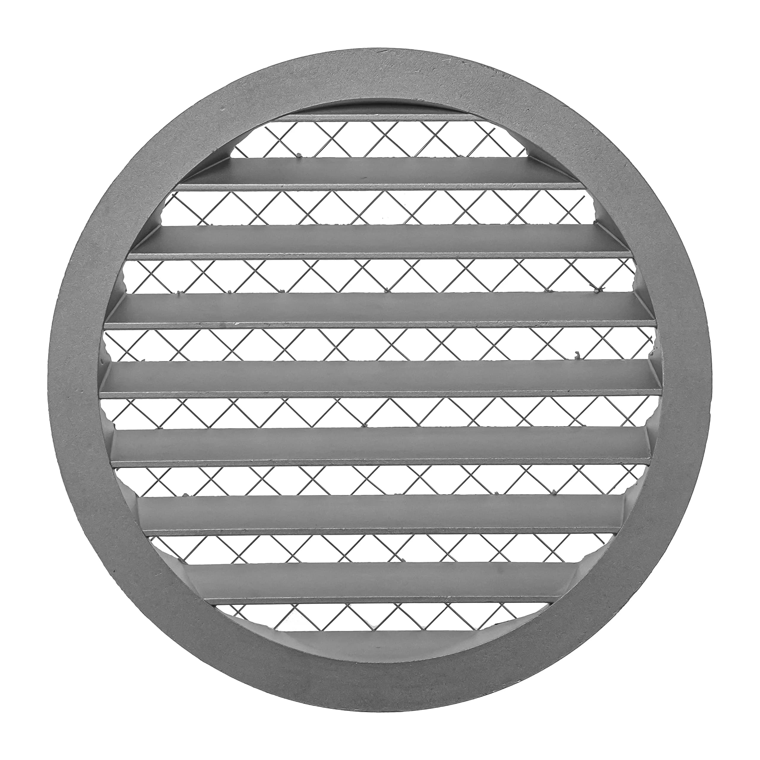 Repa Market 10 Inch (25.4 cm) Aluminum Alloy Gable Vent with Mesh Screen | HVAC Air Return Grille — Gray