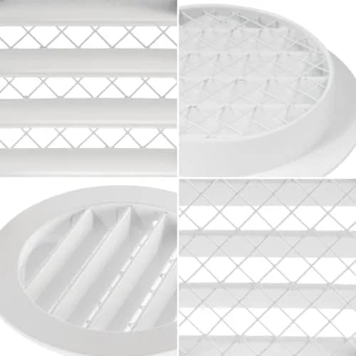 Repa Market 10 Inch (25.4 cm) White Aluminum Alloy Gable Vent with Mesh Screen | Heavy-Duty Outdoor Air Return Grille thumbnail 6
