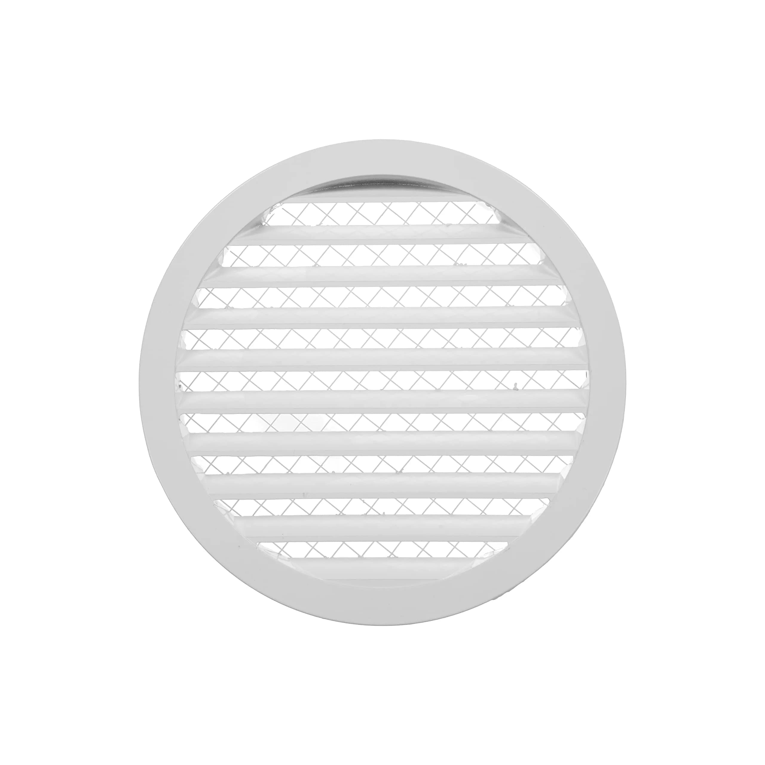 Repa Market 10 Inch (25.4 cm) Aluminum Alloy Gable Vent with Mesh Screen | HVAC Air Return Grille — White / 10 Inch (Vent Opening)