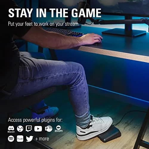 Elgato Stream Deck Pedal, 3 Hands-Free Macro Footswitches | Customizable, Hands-Free Control for Streaming & Apps thumbnail 4
