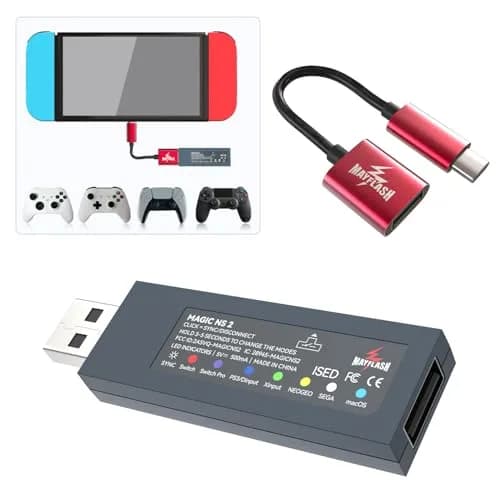 Mayflash Magic NS 2 Wireless Bluetooth USB Adapter for Switch & PC | Supports Xbox & PS5 Controllers thumbnail 3