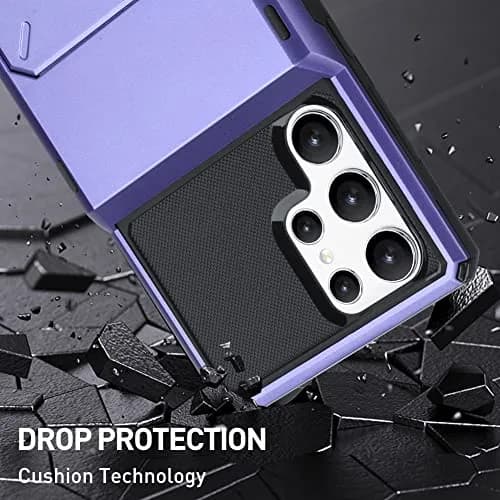 Marphe Wallet Case for Samsung Galaxy S22 Ultra with 4 Card Credit Holder | Double-Layer Shockproof & Card Slot thumbnail 2