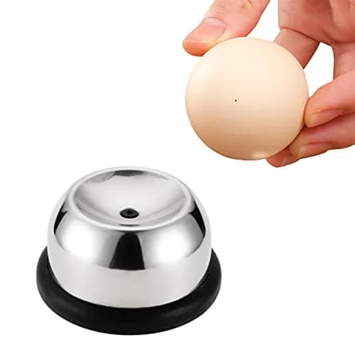 MIATTCLD Egg Piercer Stainless Steel Needle Egg Punch 26g (0.92 oz) | Prevents Breakage & Eases Peeling thumbnail 1