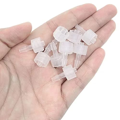 MEETOOT 10pcs Luer-to-Barb Adapter Male Luer with Lock Ring 1/8" Hose Barb Screw for Laboratory & Food Machinery thumbnail 2