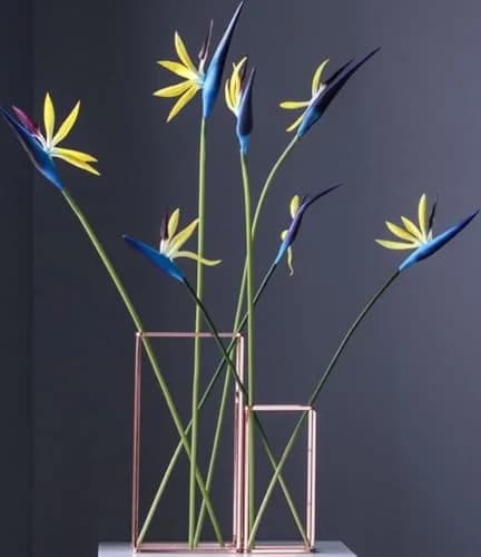 Corkwaw 8 Pack 55cm (21.5 Inch) Artificial Bird of Paradise Flowers | Realistic Ocean Blue Tropical Plant Decor thumbnail 2