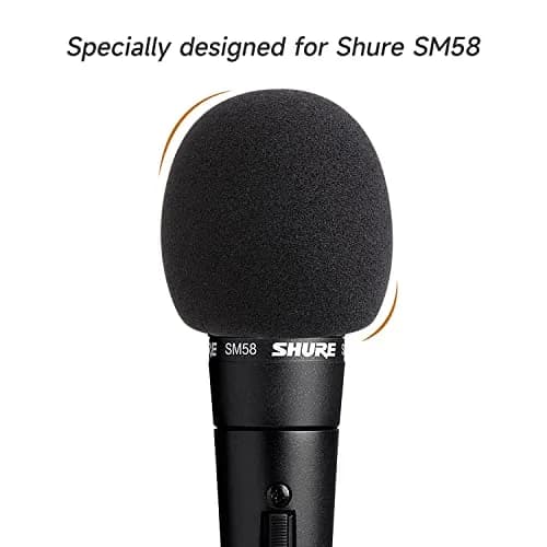 WIBOND 6 Pack Foam Mic Cover, Pop Filter Windscreen for Shure SM58, Multicolored | Reduces Wind Noise & Plosives thumbnail 4