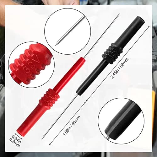 OIIKI 4 PCS Flexible Back Probe Pins | Bendable PVC Test Probes for Automotive & Electrical Testing thumbnail 2