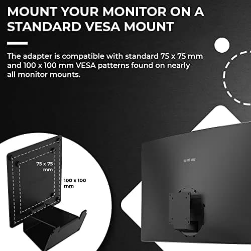 HumanCentric VESA Mount Adapter for Samsung Curved Monitors | Compatible with U32R590, U32R590C, U32R592, U32R591 thumbnail 4