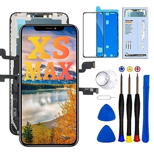 SIMDOG iPhone XS Max Screen Replacement Kit Black 6.5 inch (16.51 cm) | Full HD Display with Tools thumbnail 1