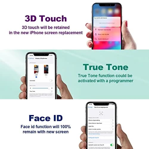 SIMDOG iPhone XS Max Screen Replacement Kit Black 6.5 inch (16.51 cm) | Full HD Display with Tools thumbnail 2