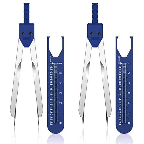 Frienda Blue EKG Calipers with Ruler | 18 cm (7.05 Inch) Stainless Steel Medical Tool thumbnail 1