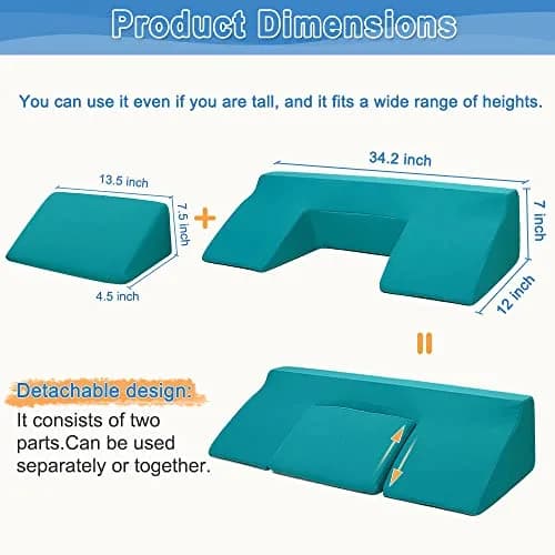 Mistuki Detachable Wedge Pillow for Side Sleepers & Bedridden Patients 86.4cm (34.2 inches) | Prevents Bedsores & Pressure Ulcers thumbnail 2