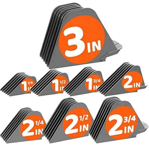 AFANSO Mega Hair Clipper Guards 8pcs Gray 32mm-76mm (1.25-3 Inch) | Precision Hair Cutting Guide Combs for Home Barbers thumbnail 1