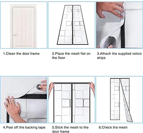 Alyseldy Magnetic Insulated Door Curtain 80.7" x 35.4" | Energy Saving & Easy Install for Doors up to 34" x 80" thumbnail 4