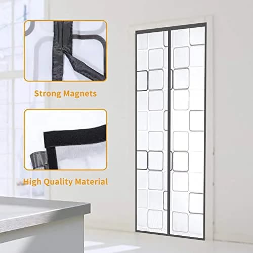 Alyseldy Magnetic Insulated Door Curtain 80.7" x 35.4" | Energy Saving & Easy Install for Doors up to 34" x 80" thumbnail 5