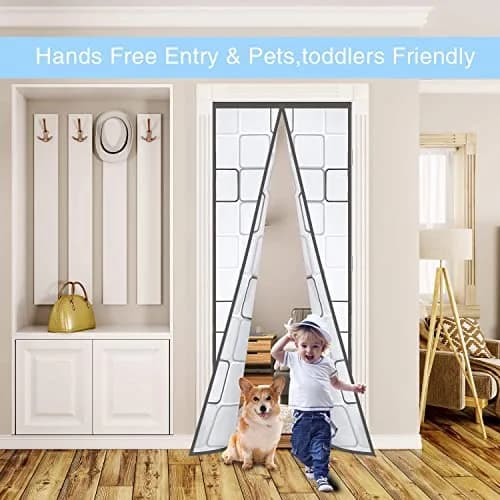 Alyseldy Magnetic Thermal Door Curtain 36" x 82" | Energy Saving Insulation for AC Rooms thumbnail 4