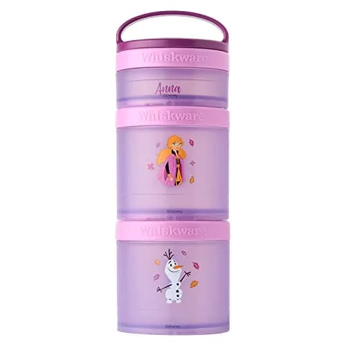Whiskware Disney Princess Frozen Stackable Snack Containers 2.33 Cup | Cute & Durable for Kids thumbnail 1