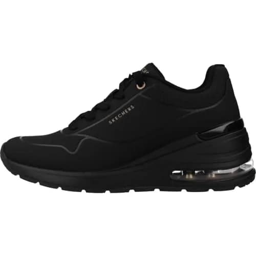Skechers Million Air Elevated Air Women's Fashion Sneakers Black 2.5-inch Wedge Heel | Comfortable & Stylish thumbnail 2